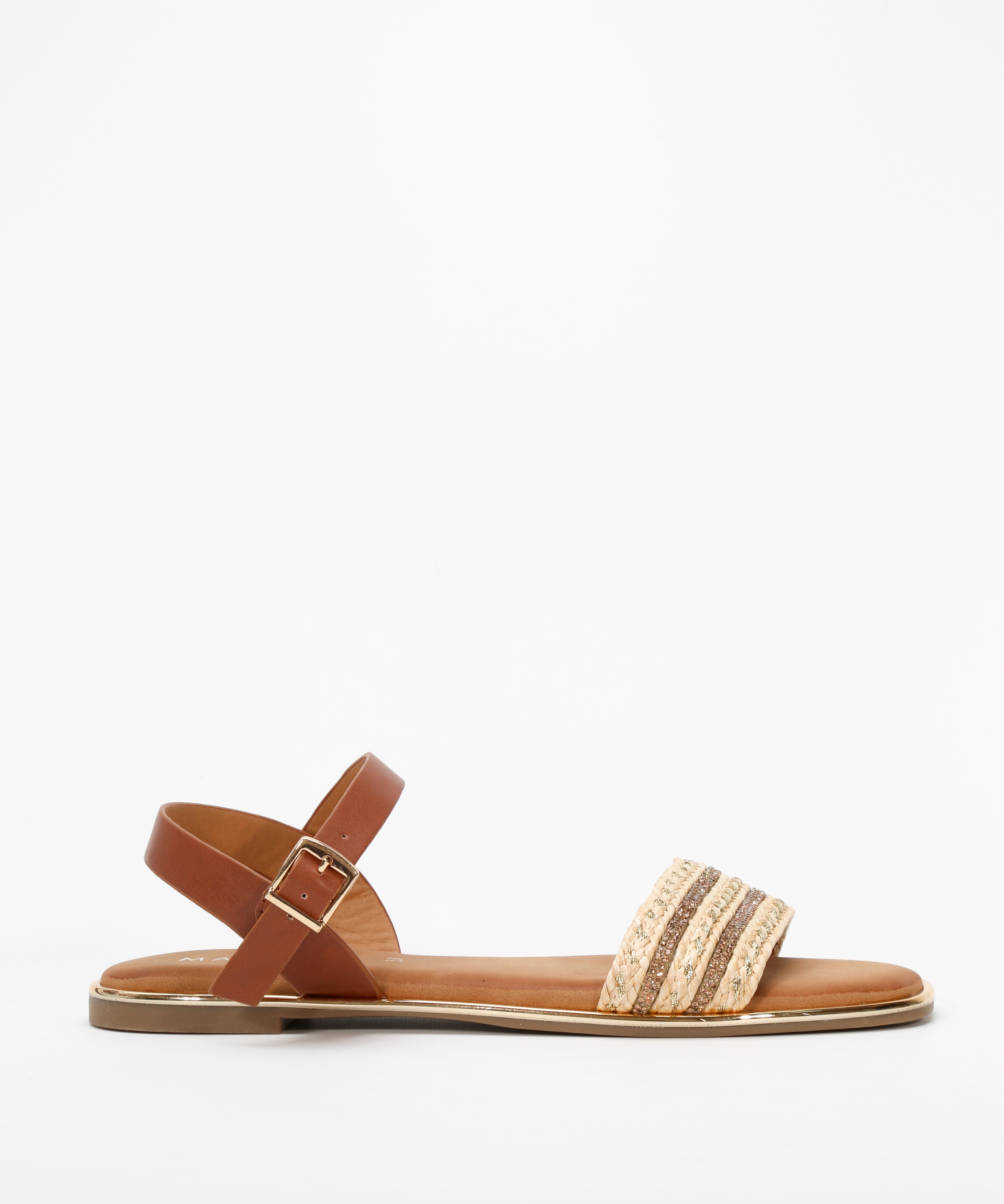 Sandalias planas banda brillo pulsera image number null